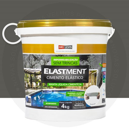 Cimento Elástico Elastment Cinza