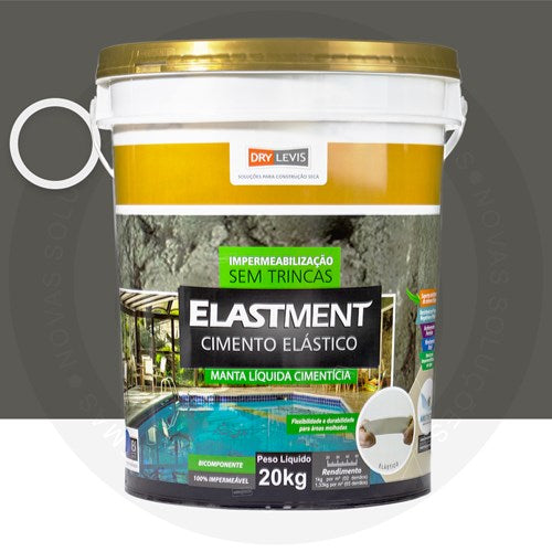 Cimento Elástico Elastment Cinza