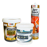 Kit Zero Trinca 1 - Massa Tapa Tudo 90G + Smart Resina 250ML + Selante Acrílico Zero Trinca 420G