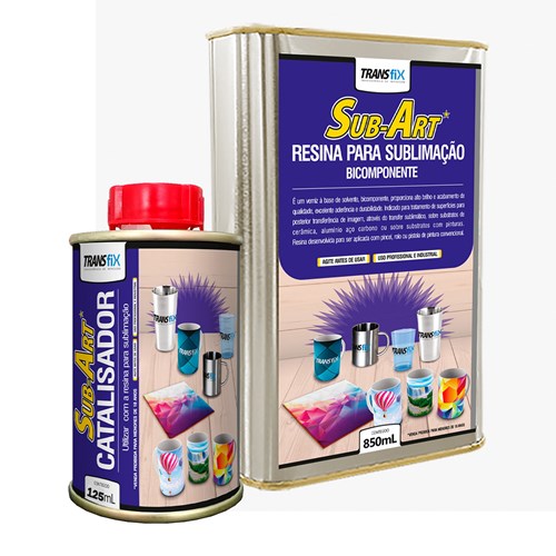 Kit Sublimação - Resina 850ML + Catalisador 125ML