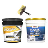 KIT Estabilizador de Superfícies Stabilizer 25KG + Acqua Zero 20KG Branco + Broxa 18x7,6cm Roma